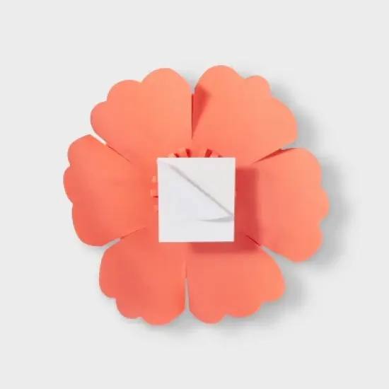 Birthday Bow - Spritz&trade;: Coral Pink Gift Wrapping Accessory, Solid Pattern, image {2}