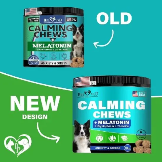 Beloved Pets Calming Chews for Dogs Puppies, Soft Treats Behavior Suppor, Melatonin Sleep Aid, Stress Relief 10 Oz - 1 Pack image {5}
