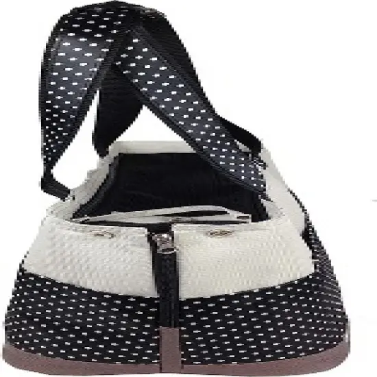 Pet Life Fashion Tote Spotted Pet Carrier White-M image {1}