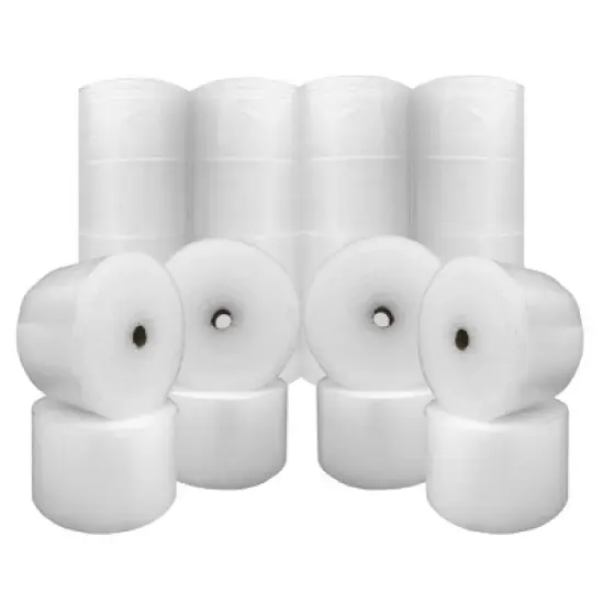 UOFFICE Set of 24 Bubble Rolls 175' x 12" Wide Each Roll- with Small Bubble 3/16" Bubbles - 4200' in Total image {3}