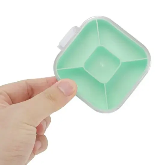 Unique Bargains 5 Grid Portable Pill Case 1 Pc image {4}
