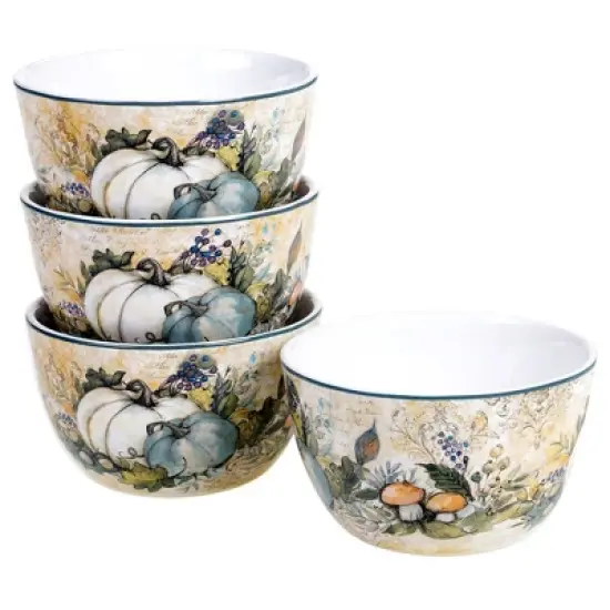 16pc Earthenware Harvest Gatherings Dinnerware Set - Certified International image {4}
