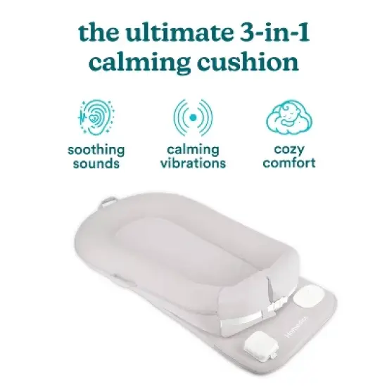 Homedics Baby Lounger Calming Cushion with Soothing Sound, Vibration and Washable Cover image {6}