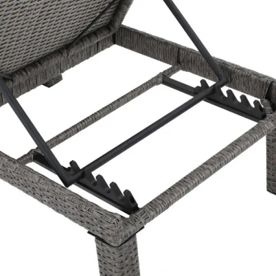 Puerta 17pc Wicker Patio Set - Dark Gray - Christopher Knight Home image {5}