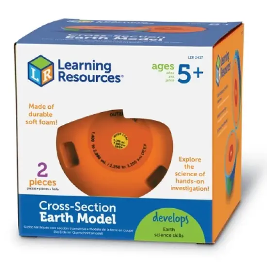 Learning Resources Cross-Section Earth Model - 2 Pieces, Ages 5+ image {5}