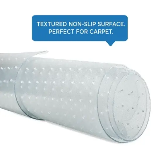Mount-It! Clear Chair Mat for Carpet, Studded Office Chair Floor Protector image {3}