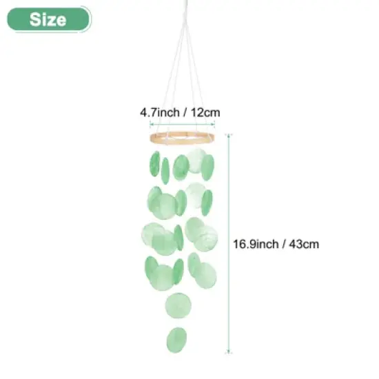 Unique Bargains Multipurpose Use Durable Sea Shell Coastal-Inspired Wind Chime 1 Pc image {2}