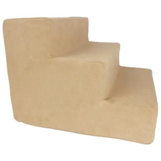 Precious Tails High Density Foam Steps Dog Stairs - Camel image {5}