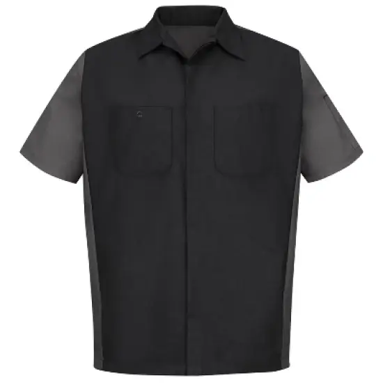 Red Kap&reg; Men's Short Sleeve Two-Tone Crew Shirt image {5}