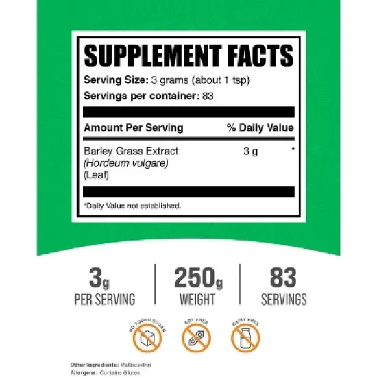 BulkSupplements Barley Grass Extract Powder image {1}