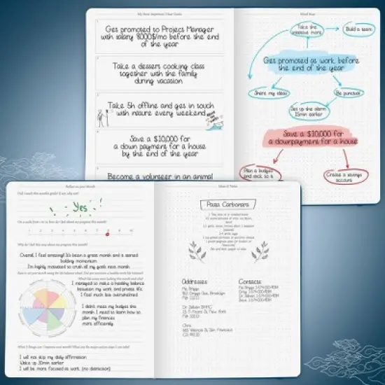 Undated PRO Planner Weekly/Monthly 7"x10" Mystic Blue - Legend Planner image {4}
