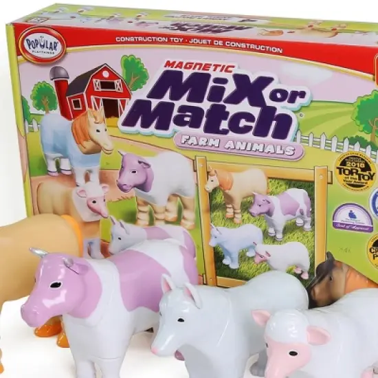Popular Playthings Magnetic Mix or Match&reg; Farm Animals, Pastel image {2}
