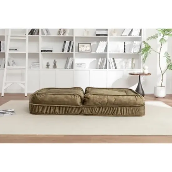 Polyester Human Dog Bed for Adult & Pets,with 5 Adjustable Position &Massage Pillow, Bean Bag floor sofa with 2 Soft Pillows image {8}