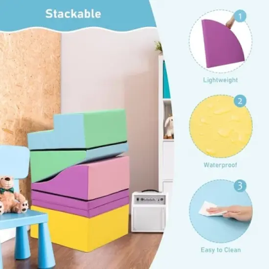 Toddler Climbing Blocks Indoor Climbing Blocks Soft Climbing Blocks Foam Climbing Blocks for Toddlers and Preschoolers image {5}