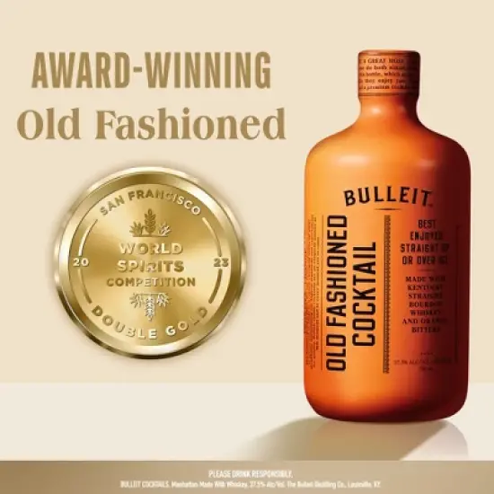 Bulleit Bourbon Old Fashioned Ready To Drink - 375ml Bottle image {1}