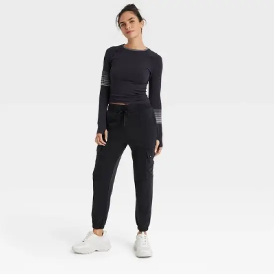 Women's French Terry Cargo Joggers - JoyLab&trade; image {2}
