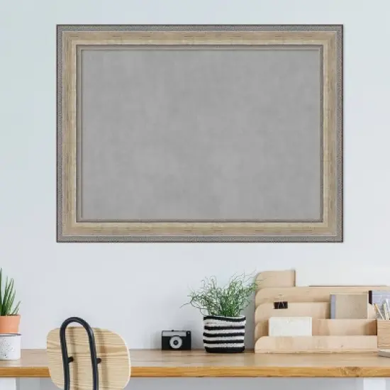 Amanti Art 33"x25" Framed Magnetic Board Fleur Champagne Silver : Metal Wall Mount, Office D&eacute;cor image {7}