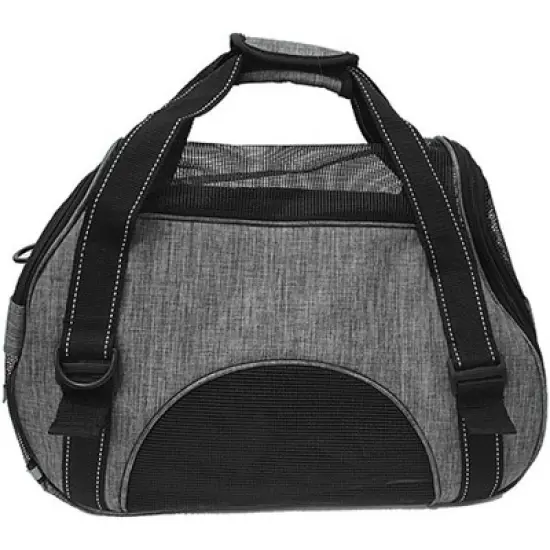 DOGLINE Pet Carrier Bag - Grey (Small) image {3}