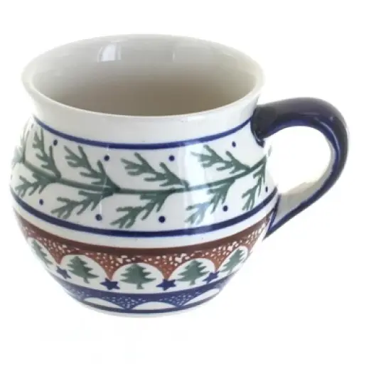 Blue Rose Polish Pottery 911 Zaklady Medium Bell Shaped Mug image {1}