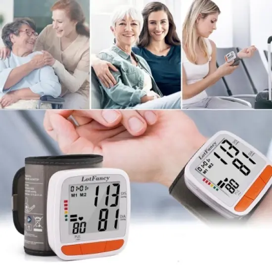 LotFancy Wrist Blood Pressure Monitor, BP Monitor with Portable Case image {4}