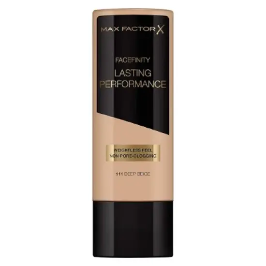 Max Factor X FACEFINITY Lasting Performance Foundation (111 DEEP BEIGE) Oil Free | Easy Application | Fragrance Free | Suitable for Sensitive Skin image {4}