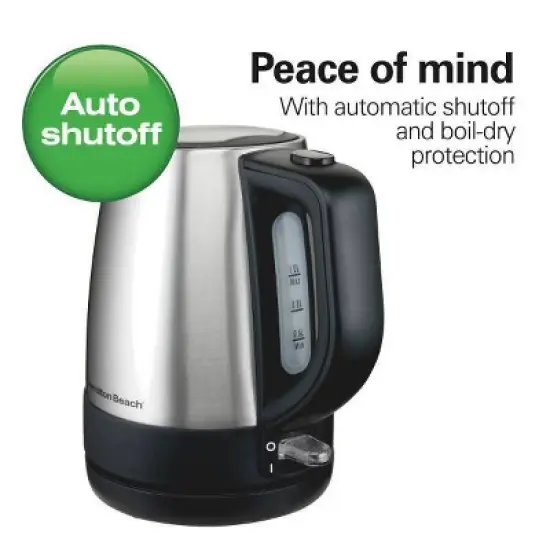 Hamilton Beach 1.2L Stainless Steel Kettle image {4}