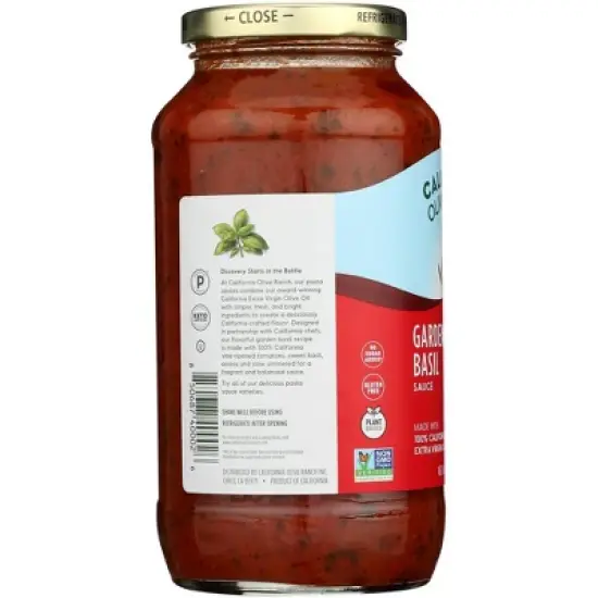 California Olive Ranch Garden Basil Sauce - Case of 6/25 oz image {4}