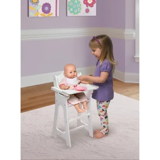 Badger Basket Doll High Chair with Accessories and Free Personalization Kit image {1}