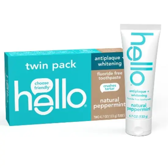 hello Antiplaque and Whitening Fluoride-Free Toothpaste , SLS Free and Vegan - 4.7oz image {15}