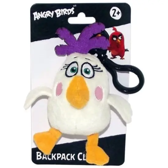 License 2 Play Inc Angry Birds Movie 4.5" Plush Clip On: Matilda image {1}