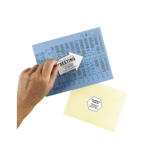 Avery Removable Multi-Use Labels 8 1/2 x 11 White 25/Pack 6465 image {1}