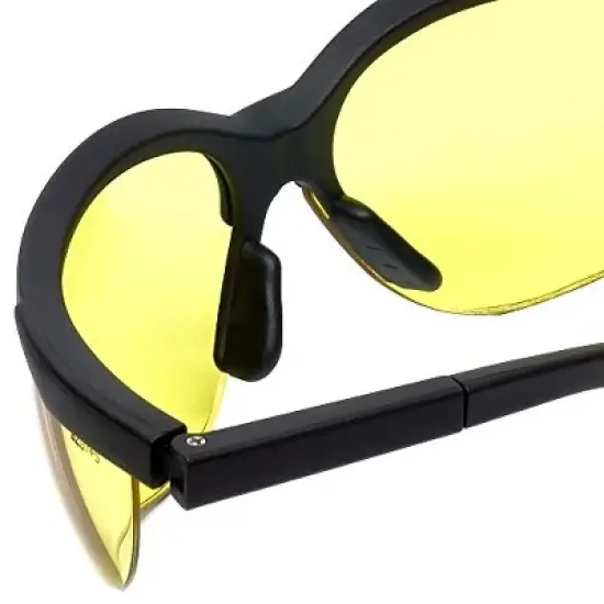LEDwholesalers UV Protection Adjustable Safety Glasses with Yellow Tint, 7821 image {3}