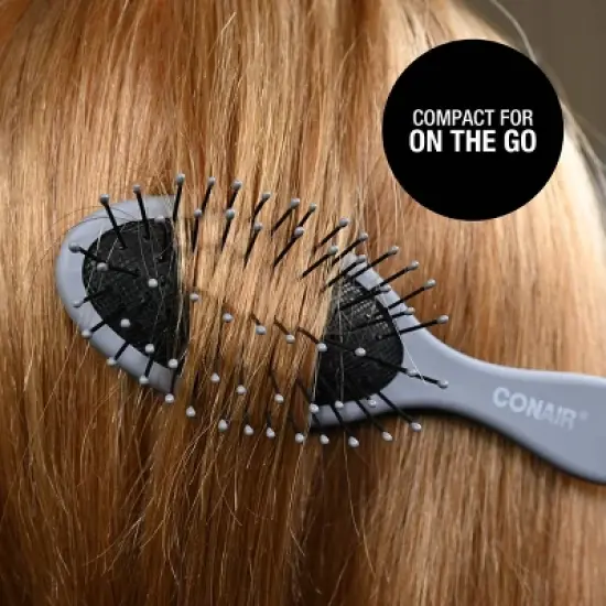 Conair Detangling Delight Cushion and Detangling Mini Cushion Value Pack Hair Brush - 2pcs image {5}