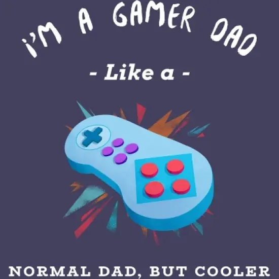 Women's Design By Humans Gamer Dad Like A Normal Dad, But Cooler By KaiHamilton Racerback Tank Top image {1}