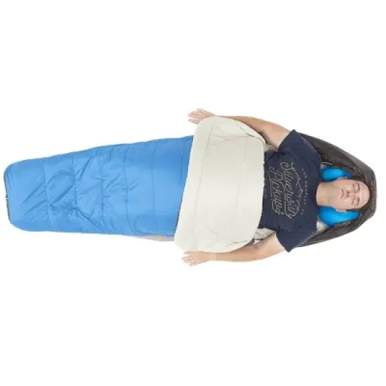 Sierra Designs Synthesis 25 Degree Fahrenheit Long Sleeping Bag - Blue image {6}