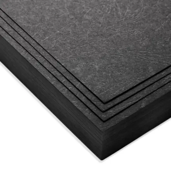 Juvale 100-Pack Black 13 Mil Presentation Binding Covers and Backs, 230g Letter Size Leather Grain Paper for Business Reports, Proposals, 8.5 x 11" image {6}