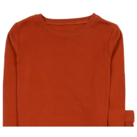 Leveret Kids Two Piece Long Sleeve Cotton Solid Boho Color Pajamas image {1}