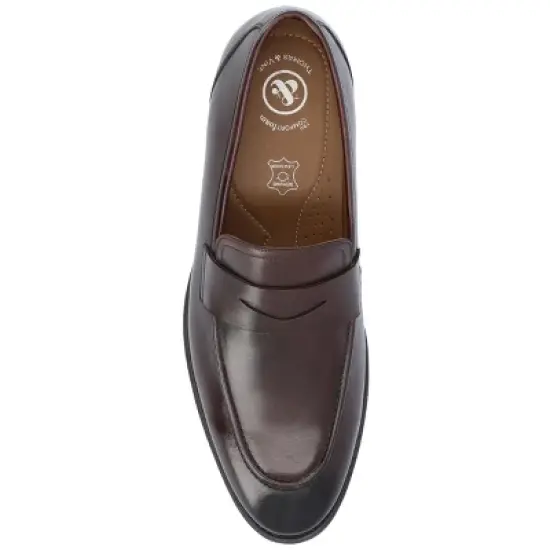 Thomas & Vine Bishop Medium and Wide Width Apron Toe Penny Loafer image {3}