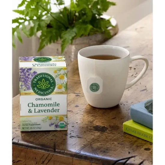 Traditional Medicinals Organic Chamomile with Lavender Herbal Tea - 16ct image {6}