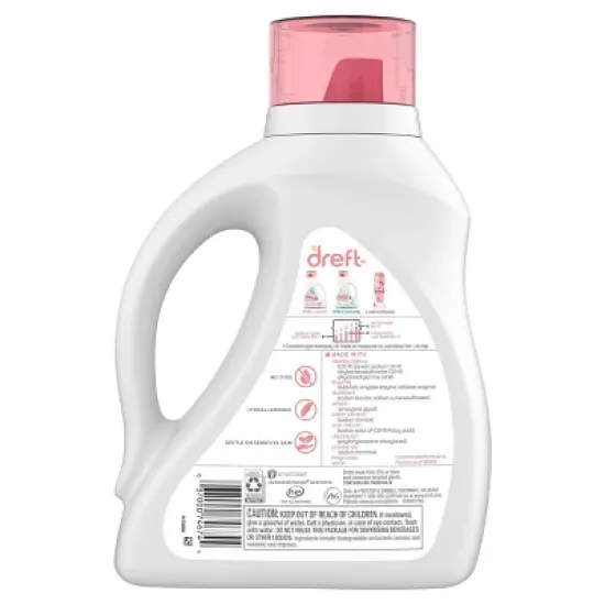 Dreft Active Baby Liquid Laundry Detergent - 65 fl oz image {2}