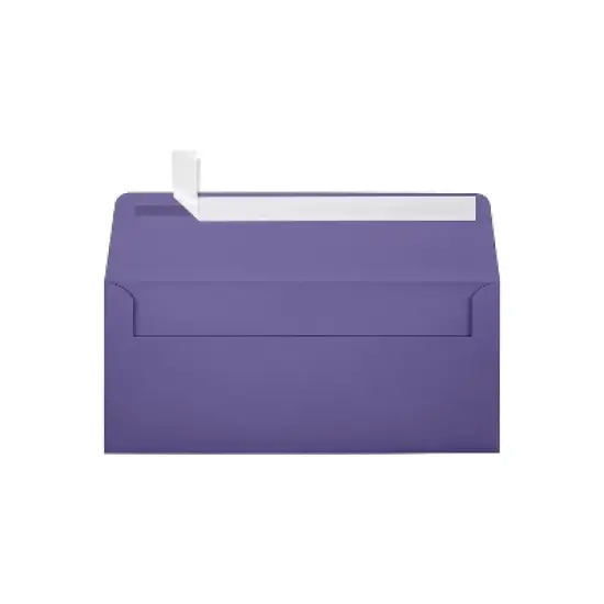 LUX 80lb 4 1/8"x9 1/2" Square Flap #10 Envelopes W/Peel&Press Wisteria Purple 500/BX LUX-4860-106500 image {1}