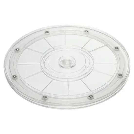 Unique Bargains High-Strength Plastic 360-Degree Durable Multi-use Rotating Swivel Stand with Steel Ball Bearings Clear image {6}