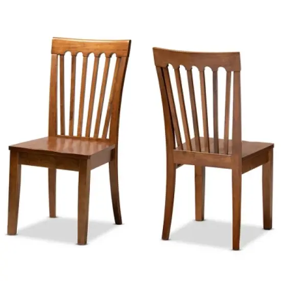 2pc Minette Wood Dining Chair Set - Baxton Studio image {7}