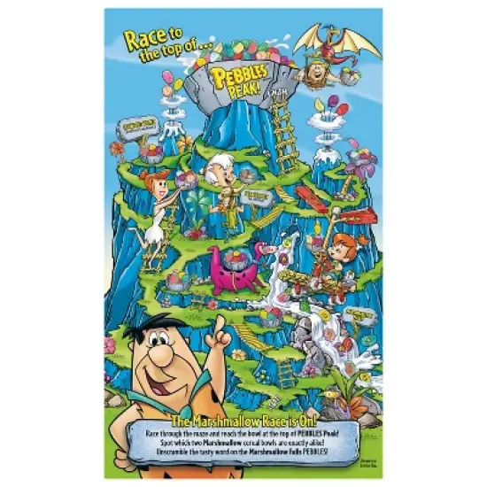 Post PEBBLES Fruity Pebbles with Marshmallows Family Size Breakfast Cereal - 18oz image {3}