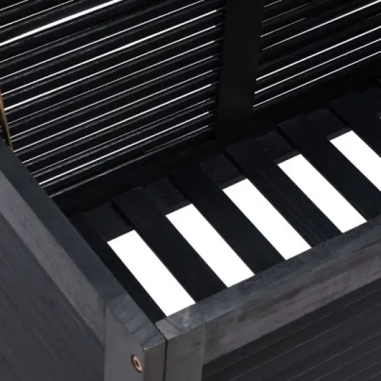 Elina 47.2 Inch L Outdoor Cushion Deck Box  - Safavieh image {5}