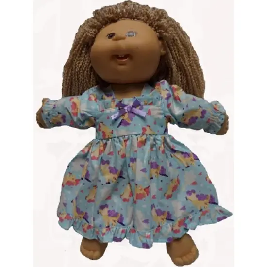 Size 7 Matching Girl And Doll Unicorn Print Nightgown image {3}