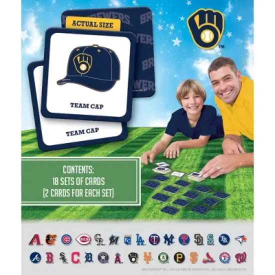 MasterPieces Officially Licensed MLB Milwaukee Brewers Matching Game for Kids and Families image {3}