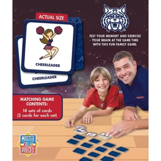 MasterPieces Officially Licensed NCAA Arizona Wildcats Matching Game for Kids and Families image {3}