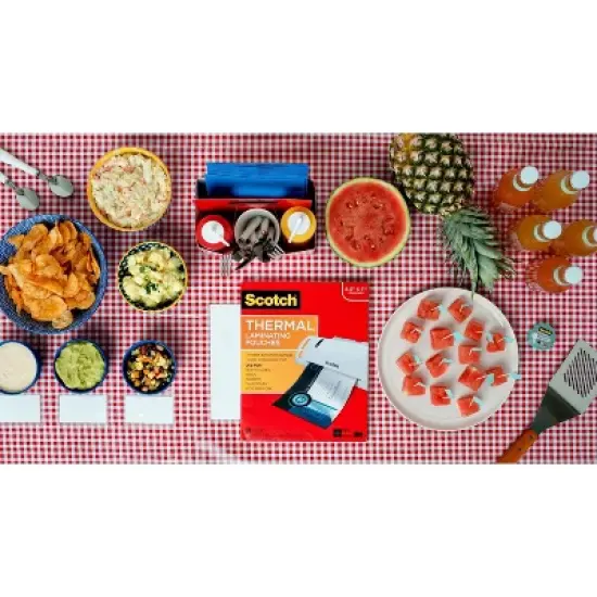 Scotch 25ct Thermal Laminating Pouches Letter Size 5mm: Laminator Sheets, 5 Mil, Office Supplies, 9" x 11.5" image {6}