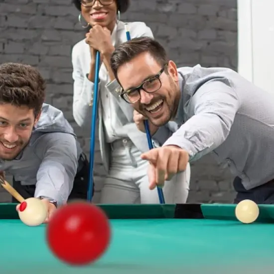 GSE 2-1/8" Regulation Size Bumper Pool Balls, Standard Set of 10 Ball Set, Bumper Pool Table Accessories image {5}